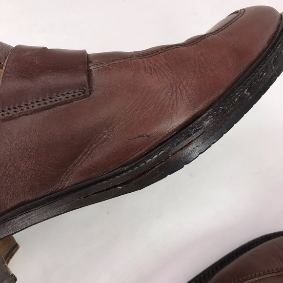 Coach Mens 8.5 Mackenzie Penny Loafers Shoes Brown Leather Italy - Picture 14 of 14